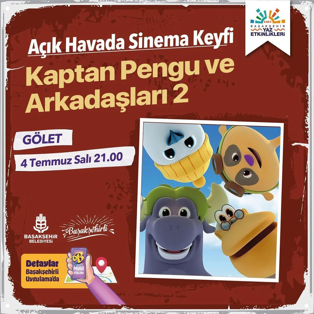 Başakşehir Belediyesi - Açık Hava Sineması,Kaptan Pengu ve Arkadaşları
