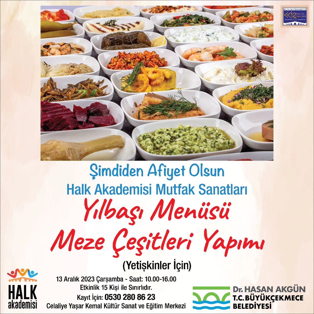 Büyükçekmece Belediyesi - Yılbaşı Menüsü Meze Çeşitleri Yapımı