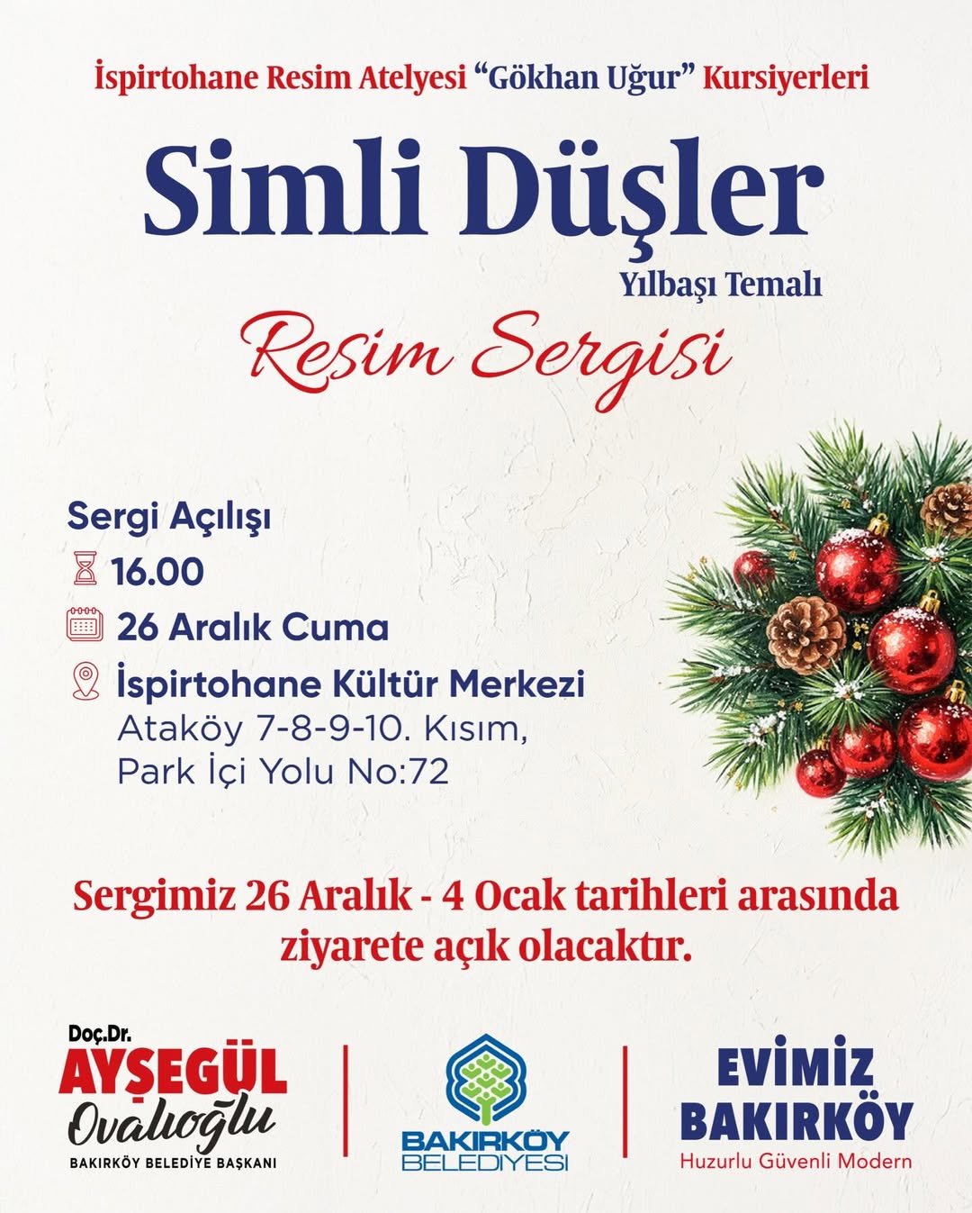 Bakırköy Belediyesi - Simli Düşler” Resim Sergisi 