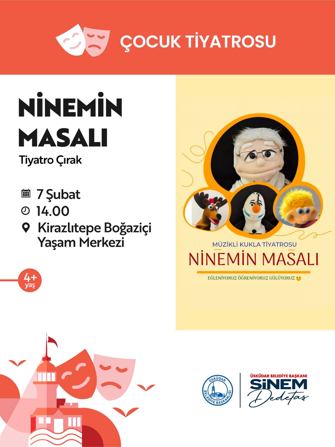 Üsküdar Kültür Sanat - “Ninemin Masalı” Çocuk Tiyatrosu