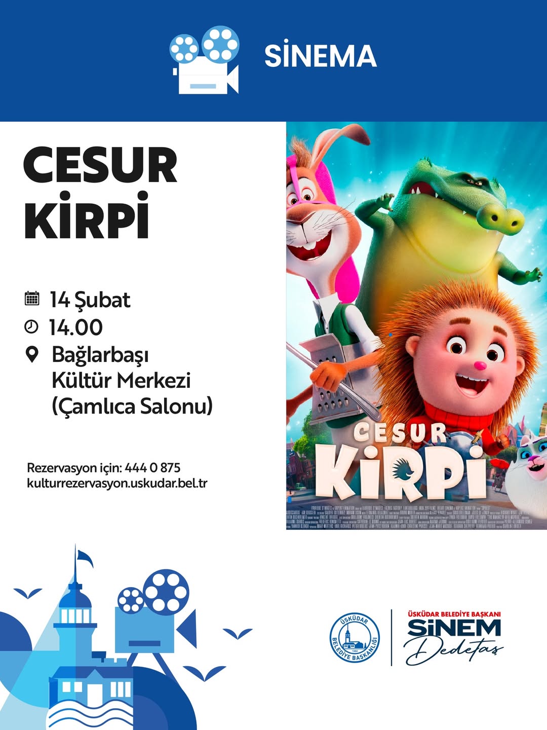 Üsküdar Kültür Sanat - "Cesur Kirpi" Sineması