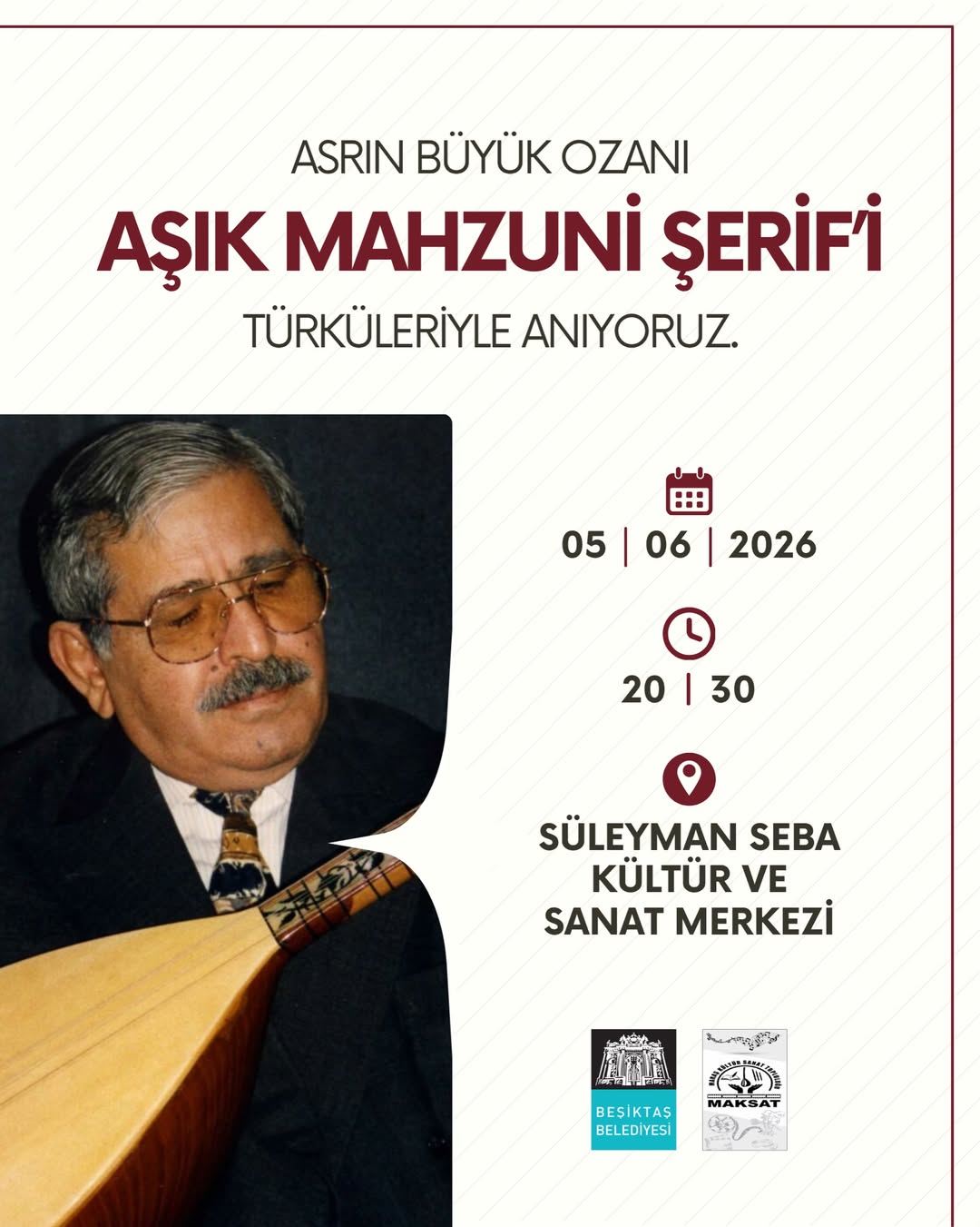 Beşiktaş Belediyesi - Aşık Mahzuni Şerif Anma Programı