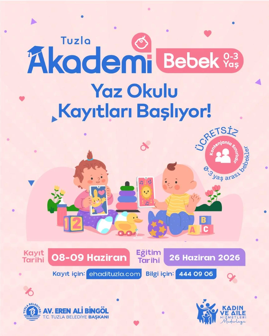 Tuzla Akademi - Akademi Bebek Yaz Okulu Kayıtları Başlıyor