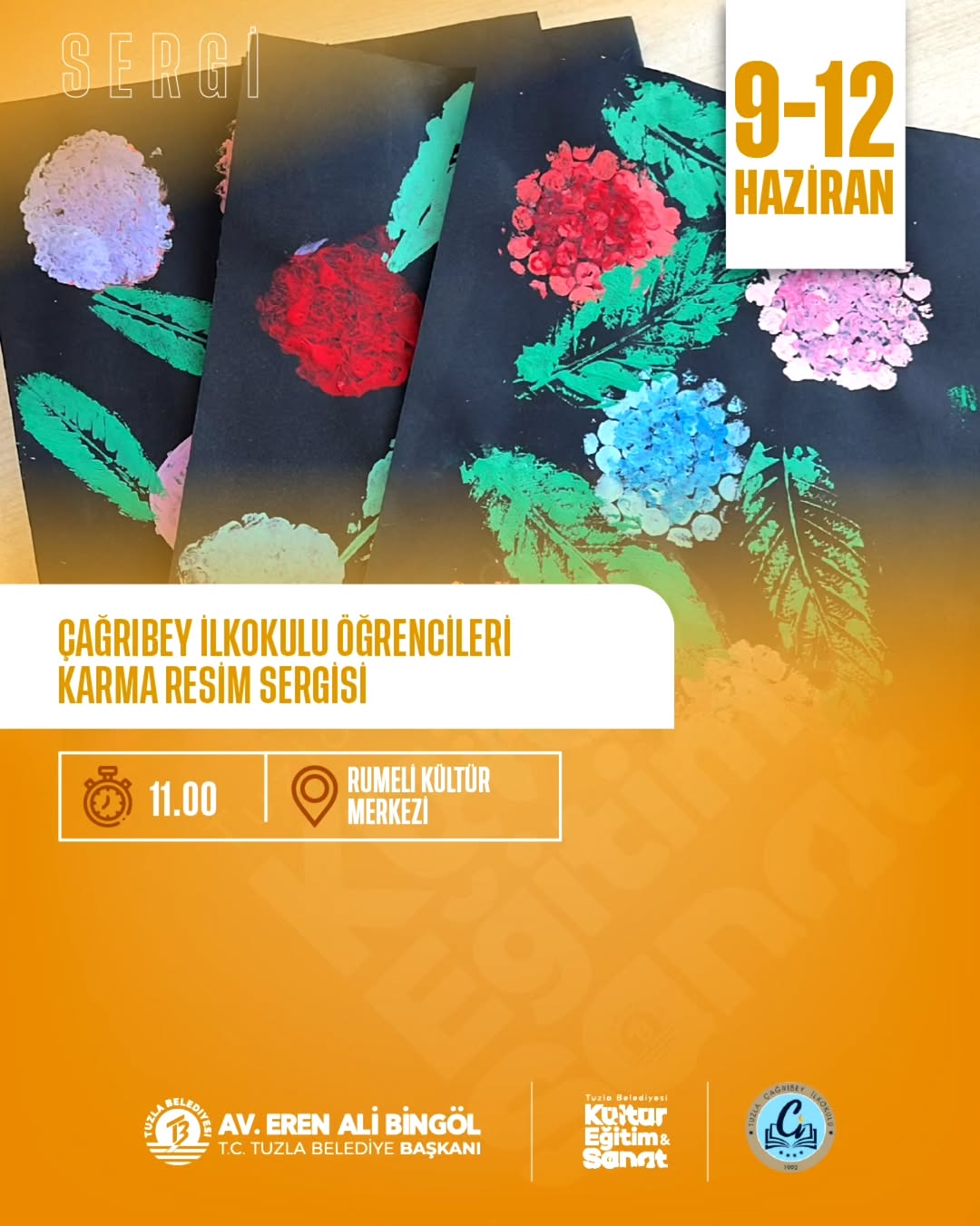 Tuzla Kültür - Çağrıbey İlkokulu Öğrencileri Karma Resim Sergisi