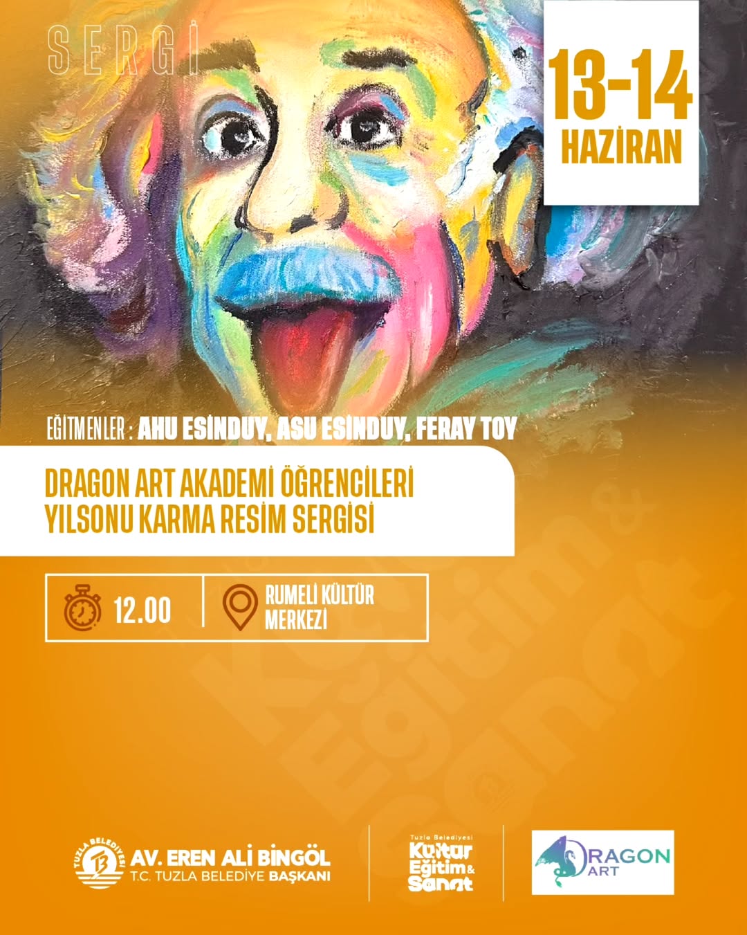 Tuzla Kültür - Dragon Art Akademi Öğrencileri Yıl Sonu Karma Resim Sergisi