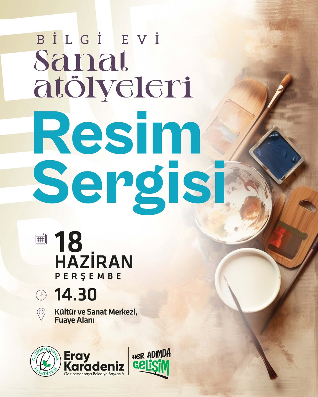 Gaziosmanpaşa Belediyesi - Bilgi Evleri Sanat Atölyeleri  Resim Sergisi