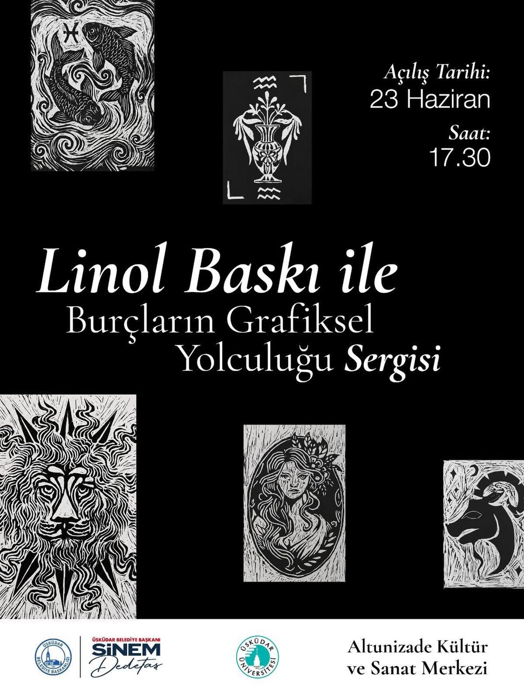 Üsküdar Kültür Sanat - “Linol Baskı ile Burçların Grafiksel Yolculuğu” Sergisi
